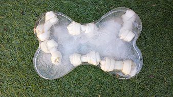 Dogs Birthday Cake Pan Novelty Silicone Bone Shape Mold for Pups Celebration Party PLUS Bonus Recipe Ebook! N4