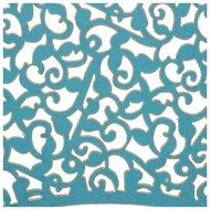 SODIAL(R)20 pcs Filigree Vintage Cupcake Wrappers Wraps Cases - Wedding, Birthday, UK seller(sky blue) N5