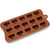 Freshware CB-604BR 16-Cavity Silicone Christmas Tree, Ornament and Star Chocolate, Candy and Gummy Mold N11