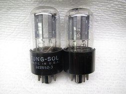 TUNGSOL 6SN7 GT Very Low Noise GREY PLATE US MADE PLATINIM MATCHED PAIR,NOT RUSSIAN/CHINESE RE-ISSUE N2