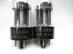 Sylvania 6sn7 GTB Very Low Noise NOS PLATINUM MATCHED PAIR GREEN PRINT ,NOT RUSSIAN/CHINESE RE-ISSUE N3