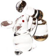 Lead Glass Rabbit -- Rice cake making -- N4