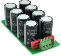 Electronics-Salon 1PCS Capacitor Filter Bare PCB, Support 8pcs D30mm Electrolytic Capacitors. N4