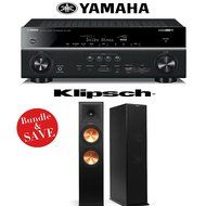 Yamaha RX-V781BL 7.2-Channel 4K A/V Receiver + (1) Pair of Klipsch RP-280F Dual 8-Inch Reference Premiere Floorstanding...
