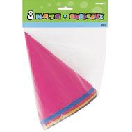 Party Hats, Red, 8 Count N8