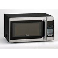 Avanti Microwave with Turntable Ring, Black and Silver