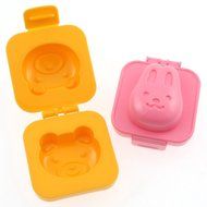 Kotobuki Plastic Egg Mold, Rabbit and Bear N2