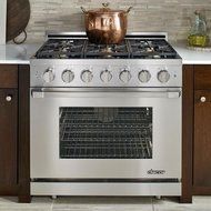 Dacor Renaissance 36" Stainless Steel Freestanding Liquid Propane Range N4