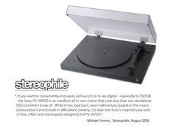 Sony PSHX500 Hi Res USB Turntable (Black) N5