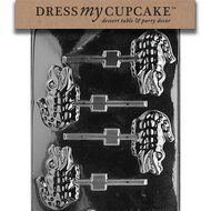Dress My Cupcake Chocolate Candy Mold, Alligator Lollipop