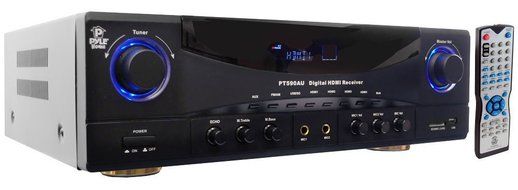 Pyle Stereo Receiver and iPod Dock Package - PT590AU 5.1 Channel 350 Watts Built-In AM/FM Radio/USB/SD Card HDMI... N6