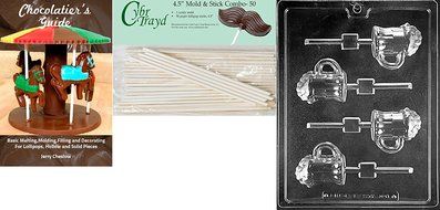 Cybrtrayd D098 Beer Mug Lolly Chocolate Candy Mold with Exclusive Cybrtrayd Copyrighted Chocolate Molding Instructions N5