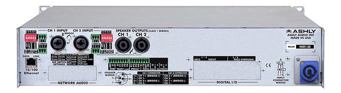 Ashly nXe1.52 Network Two-Channel 1.5KW Programmable-Output Power Amplifier N2