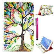 Tab 4 7.0 Case, Firefish Damage Resistance Case Premium PU Leather Wallet Card Slots Kickstand Feature Case for... N127