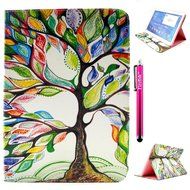 Tab 4 7.0 Case, Firefish Damage Resistance Case Premium PU Leather Wallet Card Slots Kickstand Feature Case for... N129