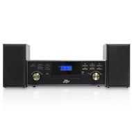 Vintage Retro Classic Style Bluetooth Turntable Speaker System with Vinyl/MP3 Recording Ability (Certified Refurbished) N5