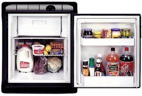 Norcold DE-0041 Refrigerator AC/DC Flush Mount Built-In Self Venting Black Trim Trailer Camper RV
