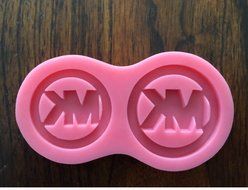 DESIGNER FASHION LOGO SILICONE MOLD FOR FONDANT CHOCOLATE CANDY GIRLS PARTY