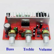 Qianson AC/DC 12V TDA7377 35W x2 Digital Audio Power Amplifier Board 2.0 Channel Treble Bass Stereo Amp Board N4