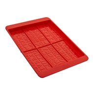 Sweet Creations Christmas Brittle Bark Silicone Chocolate Mold, Red N2