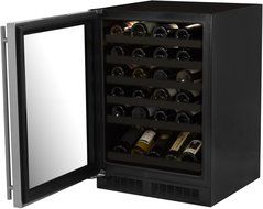 Marvel ML24WSG2LB High Efficiency Single Zone Wine Cellar, 24", Black