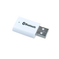 LBRNO USB Bluetooth Music Audio Stereo Receiver Fit for Car AUX in Home MP3 Speaker iPhone White N3