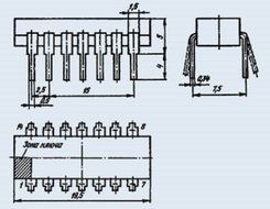 IC / Microchip K155IE2 analogue SN7490N USSR 20 pcs N3