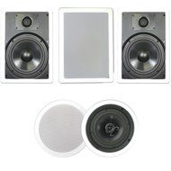 Theater Solutions TSCS-65 900 Watt 5CH 6.5" In-Wall/Ceiling Home Theater Speaker System N3