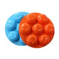 Candy Making Molds, 2PCS YYP [7 Cavity Smile Face Shape Mold] Silicone Candy Molds for Home Baking - Reusable... N6