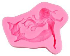 Beauty Clubs 3D Cake Decor Chocolate Baking Mold Beauty Mermaid Fairy Silicone Fondant Mould N3