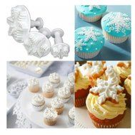 Lesirit 36 Piece Fondant Cake Cookie Plunger Cutter DIY Cake Decorating Mold Tools (A) N5