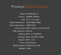 Best to Buy 360 Degree Panoramic Action camera Waterproof 30fps 230&deg; Large Lens Dual Lens Wifi 1080P FHD 1400mAh... N5