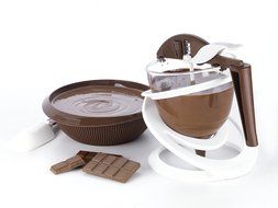 Silikomart Chocolate Dispensing Funnel with Base and 3 Assorted Tips N6