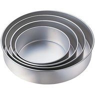 Kabalo 5pc Wedding Cake Tin Pan BAKING BAKE TRAY ROUND LAYER SET (diameters: 24, 26, 28, 32, 36cm)