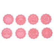 Naturebelle Hand Pressure Moon Cake Decorations Cookie Cutter Mold Mould 50G Mid Autumn Festival DIY Tool Cartoon... N3