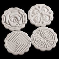 Kitchen Cake Pop Makers Flowers Round Shape ABS Plastic Cake Mold Chocolate Fondant Mooncake Bakeware Baking Molds... N4