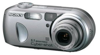Sony Cybershot DSCP93A 5MP Digital Camera with 3x Optical Zoom N3