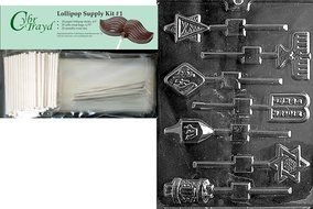 Cybrtrayd R007 Jewish Lolly Chocolate Candy Mold with Exclusive Cybrtrayd Copyrighted Chocolate Molding Instructions... N5
