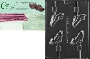 Cybrtrayd D108 High Heel Shoe Lolly Chocolate Candy Mold with Exclusive Cybrtrayd Copyrighted Chocolate Molding... N2