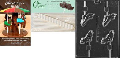Cybrtrayd D108 High Heel Shoe Lolly Chocolate Candy Mold with Exclusive Cybrtrayd Copyrighted Chocolate Molding... N4