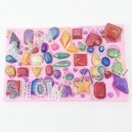 Funshowcase Tiny Diamond Gems Assorted Shapes Silicone Mold, for Cake Cupcake Decorating, Crafting, Polymer Clay... N3