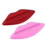 Ziaxa(TM) 2 Pcs 2016 Top Sale Sexy Hot Lip Kiss Bathroom Tube Dispenser Toothpaste Cream Squeezer Home Tube Rolling... N3