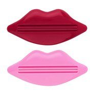 Ziaxa(TM) 2 Pcs 2016 Top Sale Sexy Hot Lip Kiss Bathroom Tube Dispenser Toothpaste Cream Squeezer Home Tube Rolling... N4