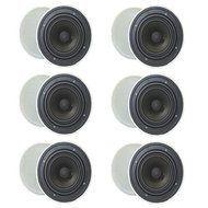 6 Pair of Goldwood Sound GH65 Round 6.5" In Ceiling Quick Install Speakers New 6GH65 N2