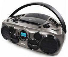 Akai CE2300-BT Bluetooth CD Boom Box with AM/FM Digital Readout &amp; 6 Speakers