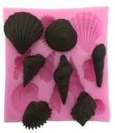 HUAL Silicone Seashell Mold for Chocolates, Candy, Baking, and More Sea Shells N2