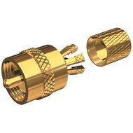 SHAKESPEARE SHA-PL-259-CP-G / Gold Plated Centerpin Solderless PL-259 Connector, MFG# PL-259...