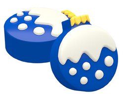 SpinningLeaf Winter Christmas Ornaments Sandwich Cookie Mold