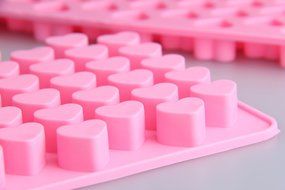 Cy3Lf Silicone Mini Heart Shape Ice Cube Candy Chocolate Mold (PACK OF 2) N2