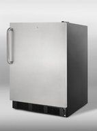 Summit AL752LBLSSTB 24" 5.5 Cu. Ft. ADA Compliant All- Refrigerator with Hidden Evaporator Adjustable Thermostat... N3